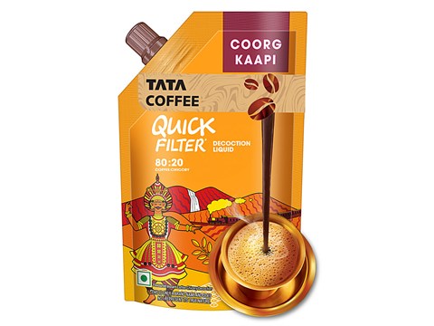Tata Coffee Coorg Kaapi Quick Filter Coffee Decoction Premix Liquid, 200 ml