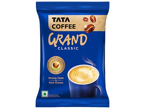Tata Coffee Classic Instant Coffee, Chicory Mix With Strong Taste & Rich Aroma, 50 g