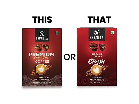 Bevzilla Premium Classic Strong Coffee Powder, 100 g