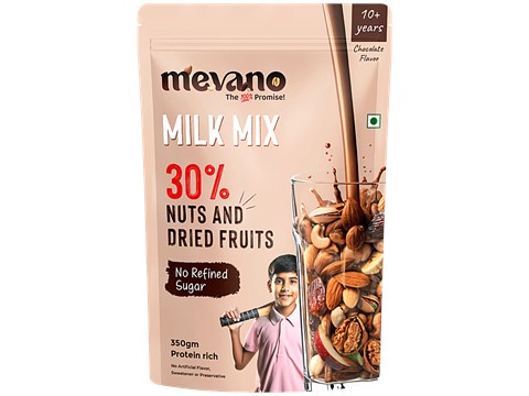 Mevano Milk Mix Chocolate Flavour Nutrition Drink Powder, 10+ Years, 350 g