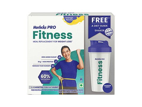 Horlicks Pro Fitness Mango Flavour Meal Replacement For Weight Loss, 400 g