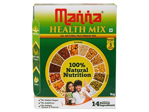 Manna Health Mix - Natural Nutrition, No Added Sugar, Preservative Free, 1 kg