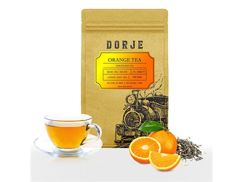 Dorje Orange Darjeeling Tea - Refreshing, Aromatic, 100 g