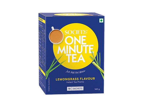 Society One Minute Instant Tea Premix - Lemongrass, 140 g