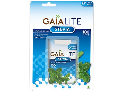 Gaia  Stevia Tablets - Sugar Substitute, 100 pcs