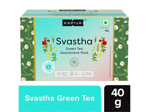 Kapiva Svastha Green Tea - Promotes Overall Well-Being, 40 g