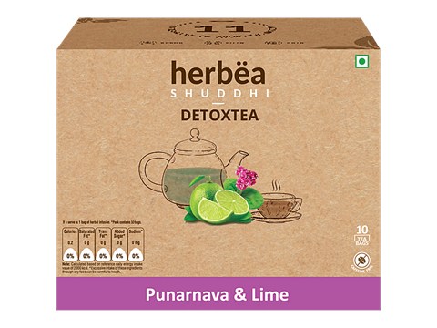 herbea Shuddhi Punarnava & Lime Detoxtea, 15 g