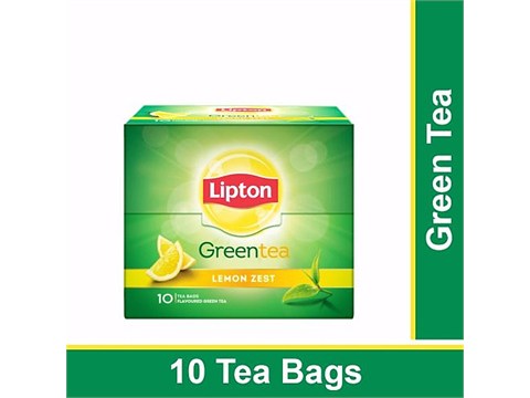 Lipton Green Tea - Lemon Zest, 13 g