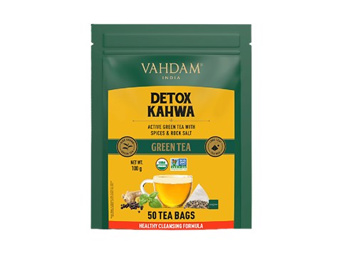 Vahdam Detox Kahwa Green Tea - Rich In Antioxidants & Helps Boost Immunity, 2 g