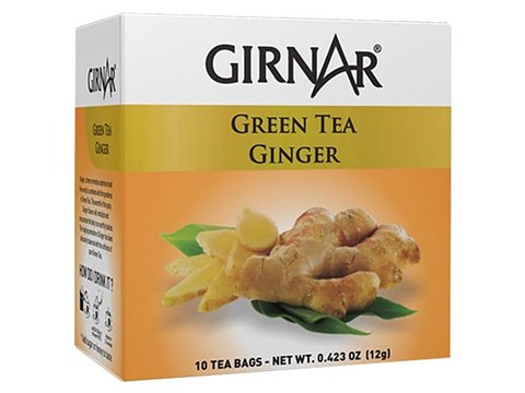 Girnar Green Tea Bag - Ginger, 10 pcs
