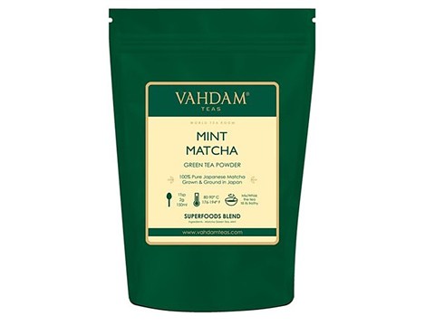 Vahdam Pure Mint Matcha Green Tea Powder - Japan Origin, Refreshing Tea, 50 g