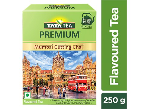 Tata Tea Premium Street Chai Of India - Mumbai Cutting Chai, Tasting Notes Of Ginger & Lemongrass, 250 g