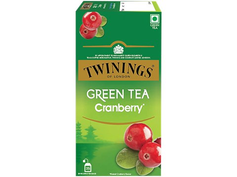 Twinings Green Tea - Cranberry, 50 g