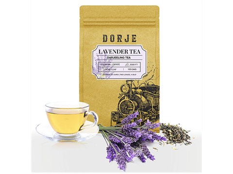 Dorje Lavender Blend Tea - Wellness Herbal Teas, Refreshing, Aromatic, Floral, 100 g