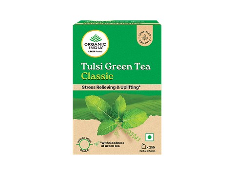 Organic India Tulsi Green Tea Classic, 43.5 g