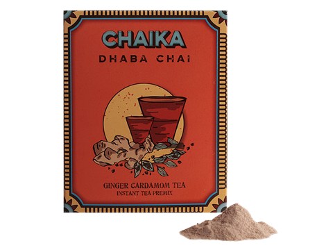Chaika Dhaba Chai Instant Tea Premix - Ginger & Cardamom, 140 g