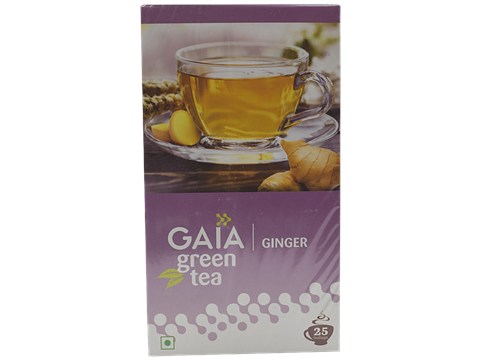 Gaia  Green Tea - Ginger, 50 g