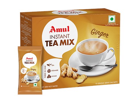 Amul Instant Tea Mix - Ginger, 140 g