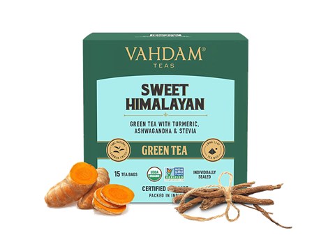 Vahdam Organic Sweet Himalayan Long Leaf Green Tea, 30 g
