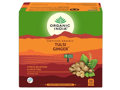 Organic India Tulsi Ginger Tea, 87 g