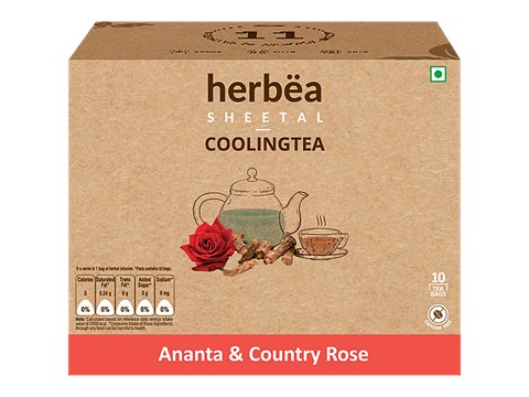 herbea Sheetal Ananta & Country Rose Coolingtea, 15 g
