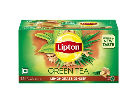 Lipton Lemongrass Ginger Green Tea, 32.5 g