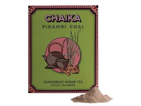 Chaika Firangi Chai Instant Tea Premix - Lemongrass & Ginger, 140 g