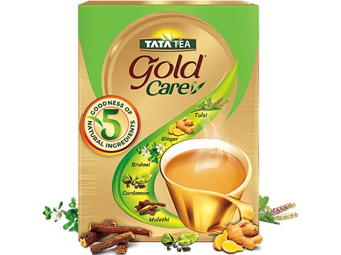 Tata Tea Gold Care Care Goodness Of 5 Natural Ingredients, 500 g