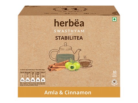 herbea Swathyam Amla & Cinnamon Stabilitea, 15 g