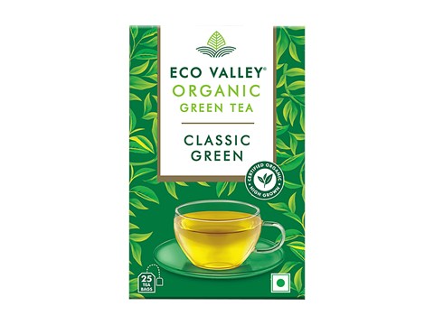 Eco Valley  Classic Green Organic Green Tea, 42.5 g