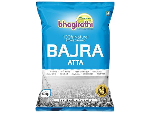 Bhagirathi Bajra Atta - Loaded With Nutrients, 500 g