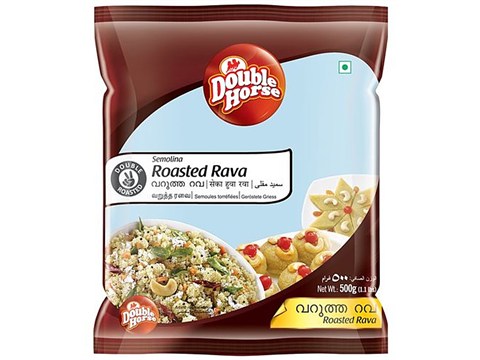 Double Horse Rava - Roasted, 500 g