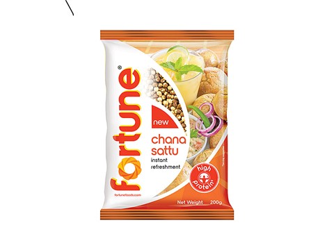 Fortune Sattu - High Protein, Instant Refreshment, Fibre Rich, Nutritious Mix, 500 g