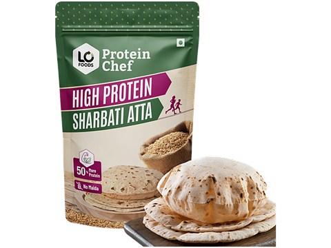 Protein Chef High Protein Sharbati Atta, 1 kg