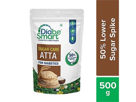 DiabeSmart Sugar Control Diabetic Atta - Clinically Tested Low GL Flour, 500 g