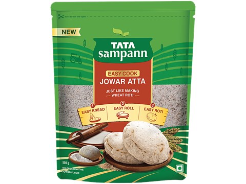 Tata Sampann Easy Cook Jowar Atta, 500 g