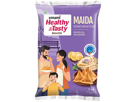 Emami Healthy & Tasty Amrita Maida Refined Wheat Flour, 1 kg
