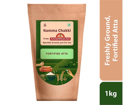 Aashirvaad Namma Chakki, Fortified Atta | Freshly Ground, 1 kg