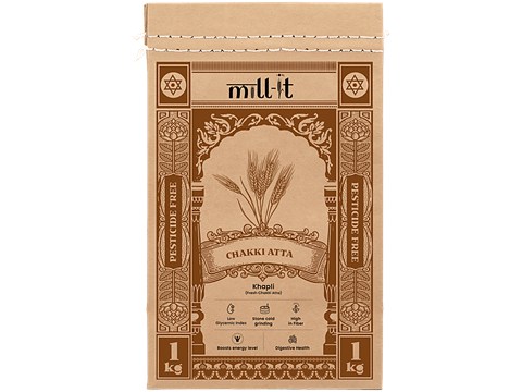 Mill-it Fresh Khapli Chakki Atta, 1 kg