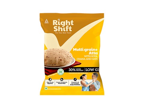 Right Shift Multigrain+ Atta With Soya, Channa & Oats, 5 kg