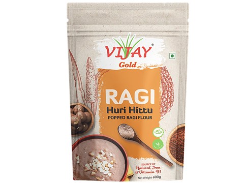 Vijay Gold Huri Hittu/ Popped Ragi Flour, 400 g