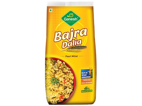 Ganesh Bajra Dalia/Pearl Millet - Protein Rich, Helps In Weight Management, 500 g