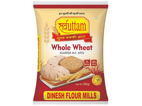 Dinesh Flour Mills Sarv Uttam Whole Wheat Atta, 10 kg