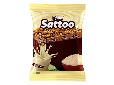 Manna Chana Sattu Refreshing Drink Powder, 500 g