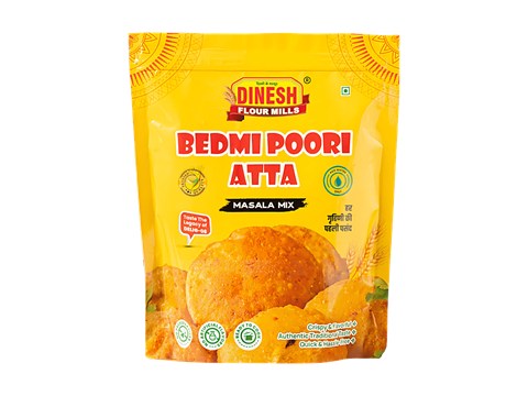 Dinesh Flour Mills Bedmi Poori Atta Masala Mix, 500 g