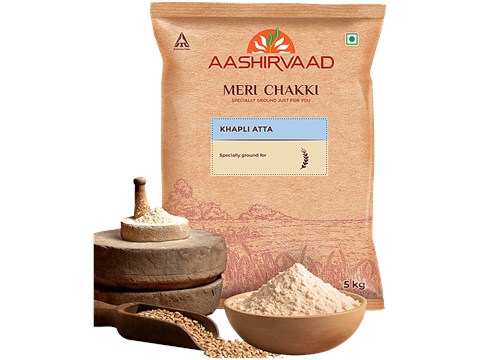Aashirvaad Meri Chakki Khapli Atta, 5 kg