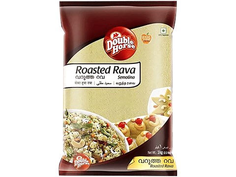 Double Horse Double Roasted Rava, 1 kg