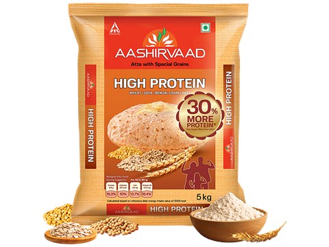 Aashirvaad Atta With High Protein, 5 kg