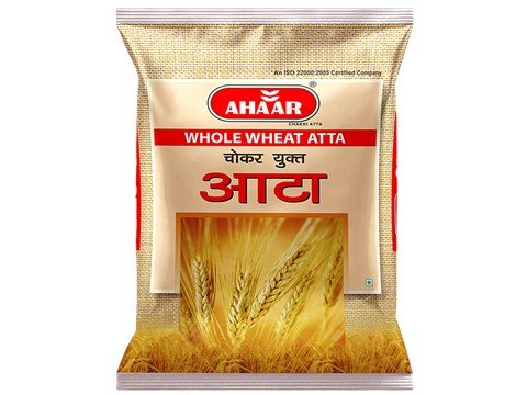 AHAAR Chokar Yukt Whole Wheat Atta, 5 kg