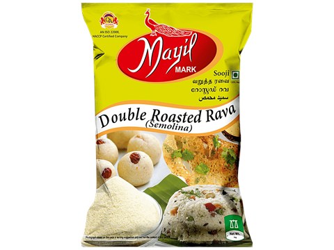 Mayil Mark Double Roasted Sooji Rava Semolina, 1 kg